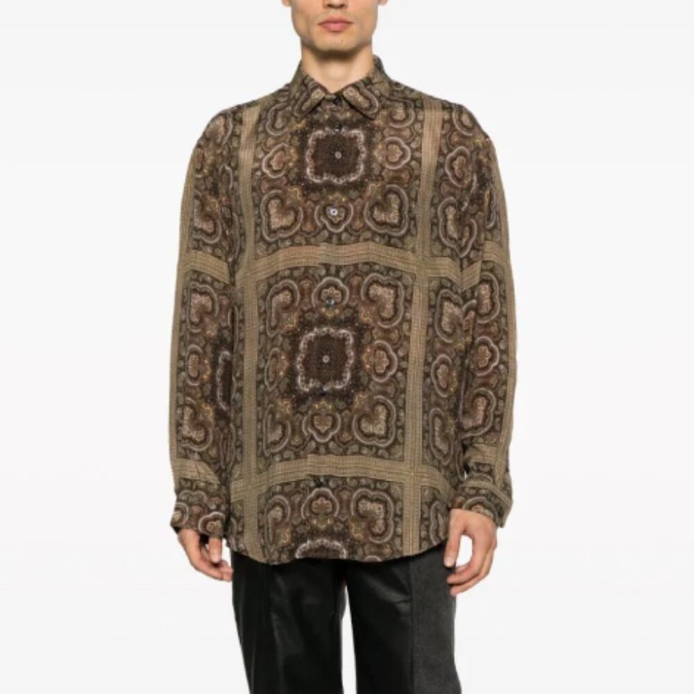 BNWT AW23 NANUSHKA SEBAS PAISLEY SHIRT L